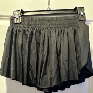 Black flowy shorts, went viral on tik tok a few years ago